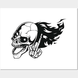 Black Skull Posters and Art